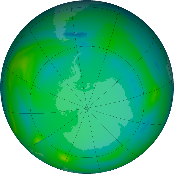 Ozone Map 1998-07-23